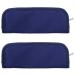 ALGONETO 2X Portable Insulin Cooler Bag Diabetic Insulin Travel Case Cooler Pill Box Aluminum Foil Ice Bag (Navy Blue)