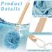 Large Loofah on a Stick Shower Back Scrubber | Long Handle Body Bath Sponge | Exfoliating Luffas for Men and Women | Pack of 12 - Buy Online on GoSupps.com