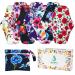 7 Pcs Reusable Menstrual Pads Breathable Mesh Surface Cloth Pads for Heavy Flow Large Sanitary Pads Set with Wings Washable Overnight Cloth Panty Liners Period Pads with Wet Bag