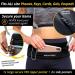 Build & Fitness Paseling - Adjustable Waist Bag with YKK Zipper for All Smartphones Keys & Cards - Perfect for Running Walking & Sports - Unisex Black - Buy Online on GoSupps.com