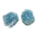 niavida 6 x PUSCHEL fringe hair tie LIGHT BLUE Blue Scrunchie