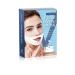 Double Chin Reducer V Shaped Slimming Face Mask, Face Slimming Strap, Neck Lift Tape To Sliming The Face and Tightening Skin Vline Lifting Hydrogel Collagen Mask 5 PCS blue