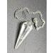 Clear Quartz Dowsing Pendulum - Handcrafted Healing Crystal for Witchcraft & Divination - Buy Online on GoSupps.com