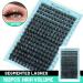 Bodermincer D Curl 16 Rows Large Pack - 192 Cluster Eyelashes (8-10-12-14mm Mixed) for Stunning Volume - International Shipping Available - Buy Online on GoSupps.com
