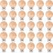 30 Pieces Natural Beech Wood Pacifier Clips Teething Grasping Toy Suspender Clips Wood Pacifier Clip Holder Charm DIY Pacifier Clips (30 Pieces)