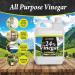 Eco Living Solutions 24% Pure Vinegar | For Home & Garden | 5X Stronger Than Vinegar | Concentrated Industrial Grade Cleaning Vinegar | Bleach Ammonia and Harmful Chemical Alternative - 1 Gallon - Buy Online on GoSupps.com