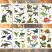 Ooopsiun Glitter Dinosaur Temporary Tattoos for Kids - 70 Gold Styles | Dinosaur Birthday Party Decorations & Favors - Buy Online on GoSupps.com