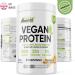 Plant Based Vegan Protein Powder 1kg - Soy Free, Vanilla Flavored - 1kg (Pack of 1) - Buy Online on GoSupps.com