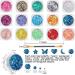 Glow in The Dark Face Body Glitter Gel Set - Holographic Iridescent Chunky Glitter for Women - UV Black Light Makeup for Carnival Party - Buy Online on GoSupps.com