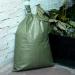 100 Poly Sandbags for Flood Protection 14x26 Inches | Bulk Woven Polyethylene Sandbags with Nylon Ties - Dark Green - Buy Online on GoSupps.com