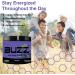 Morning Buzz Energy Powder Grape Drink - Energy Boost Drink Mix - Sugar-Free Energy with Antioxidants - Morning Kickstart and Sports Nutrition Endurance Product - Buy Online on GoSupps.com
