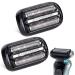 Series 5 Series 6 Replacement Head for Braun 53B Wet and Dry Foil & Cutters Series S5 S6(New Gens) 5018s 5020s 5035s 5049cs 5050cs 6020s 6040cs 6072cc 6075cc 6090cc(2Pack). Black