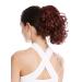 WIG ME UP - MKB-22-V-131 hairpiece braid ponytail combs short voluminous curly curled red-brown rust-brown red-brown (131)