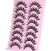 Manga Lashes | Wispy Cat Eye False Eyelashes | 8 Pairs Natural Look | Anime Russian Strip Lashes by Ruairie Z - Shop Internationally - Buy Online on GoSupps.com
