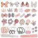 36 Pcs Children's Hair Clips Hair Ties for Baby Girls Hair Accessories Set Hair Barrettes Head Ornaments Set