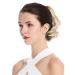 WIG ME UP 1028-V-22 | Short Wavy Blonde Hairpiece Braid Ponytail (20 cm) - Voluminous Ash Blonde Style for International Shipping - Buy Online on GoSupps.com