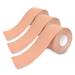 3-Pack Kinesiology Tape Pro Athletic Sports. Knee Ankle Muscle Kinetic Sport Dynamic Physical Therapy. Strong-Rock Breathable h2o Resist Cotton.Roll Uncut 2in x 16.4ft.Bulk k Beige