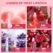  Elitecran Set of 4 glossy lip rolls fruit-flavored lip gloss long-lasting moisturizing clear oil liquid lipstick glitter long-lasting lip balm - Buy Online on GoSupps.com