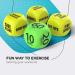 Skywin Workout Dice - Fun Exercise Dice for Solo or Group Classes - Foam Fitness Dice for Dynamic Workouts - Buy Online on GoSupps.com