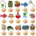 48pcs Fishing Cupcake Toppers