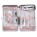 Greethga 18 Piece Manicure Pedicure Kit Nail Clipper Kit Kit Nail Tools with Luxury Travel