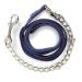 Guide for horses |Safe leading with iron chain & nylon handle |Guide suitable for stallion dogs pony donkey |Length 2.10 m (2x dark blue)