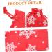 COLLBATH 10pcs Snowflake Burlap Bag Christmas Bags Candy Christmas Pouch Drawstring Storage Rack 14X10X0.3CM Red - Buy Online on GoSupps.com
