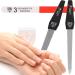 3 Swords Germany Sapphire Metal Nail File Set with 3-Way Nail Buffer - Nail Care Kit Made in Germany - Buy Online on GoSupps.com