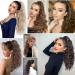18 inch Multi-Layered Highlight Ponytail Extension - Natural Synthetic Clip in Hair Pieces for Women - Black Brown Highlighted Caramel Blonde - Claw Clip - Buy Online on GoSupps.com