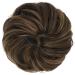 Fine Hair Part with Rubber Band | Dutt Hair Tubes & Synthetically Hair Extensions for Women & Girls - Dark Brown & Caramel Blonde 38g - Buy Online on GoSupps.com