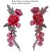 BronaGrand 10pc Embroidered Rose Flower Sew on Patches for DIY Clothing - Style 1 - Buy Online on GoSupps.com