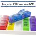 Weekly Pill Reminder - GMS 4 Times a Day for Medications Vitamins & Supplements | 7 Removable Pill Boxes in Flat White Tray (Rainbow) - International Shipping - Buy Online on GoSupps.com