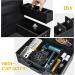Professional Barber Accessories Case - Tool Organizer for Clippers & Supplies | Black Briefcase with Code Lock - Buy Online on GoSupps.com