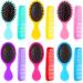 12 Pack Wet Small Hair Brush Hair Combs Set 6 Detangler Mini Hair Brush Detangling Travel Hair Brush 6 Plastic Fine Wide Hair Combs for Women Men Kids Toddler Girls Baby Curly Hair (Stylish Colors)