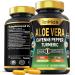 Tenmido Aloe Vera Capsules Supplement - 8in1 Formula - Combine with Turmeric Cayenne Pepper Marshmallow Fennel Gotu Kola Ginger and Black Pepper - 90 Capsules for 3 Months Supply