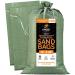 Green Empty Sand Bags with Ties 14 x 26 Bundle of 10 - Heavy Duty Woven Polypropylene for Floods, Photography, and More - Buy Online on GoSupps.com
