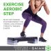 Gaiam Essentials Exercise Step Platform Aerobic Stepper Bench  Fitness Equipment Workout Deck with Adjustable Riser Height & Non Slip Textured Surface  Black - Buy Online on GoSupps.com