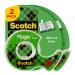 Scotch Brand Magic Tape  Numerous Applications  Engineered for Repairing  1/2 x 750 Inches  2 Dispensered Rolls (119SDM-2)