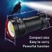 LetonPower L24 12000 Lumens Diving Flashlight for Scuba Diving - 100m Waterproof Underwater Video Light with Type-C Charging - Buy Online on GoSupps.com