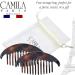 Camila Paris CP2430/2 French Hair Side Combs Tortoise Shell Interlocking Combs French Twist Hair Combs Strong Hold Hair Clips for Women Bun Chignon Up-Do Styling Girls Hair Accessories Made in France - Buy Online on GoSupps.com