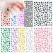 IHUKEIT 10 Sheets Glitter Star Nail Stickers for Women Girls Kids Nail Decoration 3D Self Adhesive Shinning Nail Decals for Fingernails and Acrylic Nails Design (Glitter Star)
