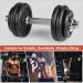 Imikeya 2-Piece Screw Cap for Standard Dumbbell Bars - Non-Slip Spinlock Closures 25mm Diameter - Weight Lifting Accessories - Silver - Buy Online on GoSupps.com