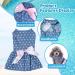 Petcute Elegant Bowknot Dog Dress - Summer Puppy Tutu with Beautiful Flower Design | XS Blue Dog Princess Clothing for Weddings & Special Occasions - Buy Online on GoSupps.com