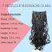 CAISHA XL 18" 7 Pieces Set CLIP IN EXTENSIONS Hairpiece Wavy Black CE1-1 black #1 CE1-1 - Buy Online on GoSupps.com