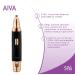SPA SCIENCES AIVA Facial Hair Remover & Eyebrow Trimmer USB Rechargeable - Painless Hair Removal Tool with LED Lights - Black - Buy Online on GoSupps.com