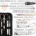 Buy Three Swords Roma 8-Piece Manicure Set | High-Quality Nail Care in Dotted Synthetic Leather Etui | Nail Scissors Clippers Tweezers & Glass Files - Buy Online on GoSupps.com