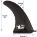 SBS 10 Surf & SUP Fin 10 Center Fin for Longboard, Surfboard & Paddleboard Black - Buy Online on GoSupps.com