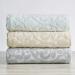 Great Bay Home Cassie Collection 100% Cotton Jacquard Hand Towels, Absorbent & Quick-Dry - White/Grey (4-Pack) - Buy Online on GoSupps.com