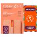 Cleanlogic Bath and Body Exfoliating Body Scrubber - Large Exfoliator Tool for Smooth, Soft Skin - Daily Skincare Routine - 3 Count Value Pack - Buy Online on GoSupps.com