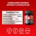 Korean Red Ginseng Extract Capsule Plus - All-in-One Vegan Supplements - Energy Boost & Immune Support, Caffeine Free & Non-GMO (600mg, 30 Capsules) - Buy Online on GoSupps.com
